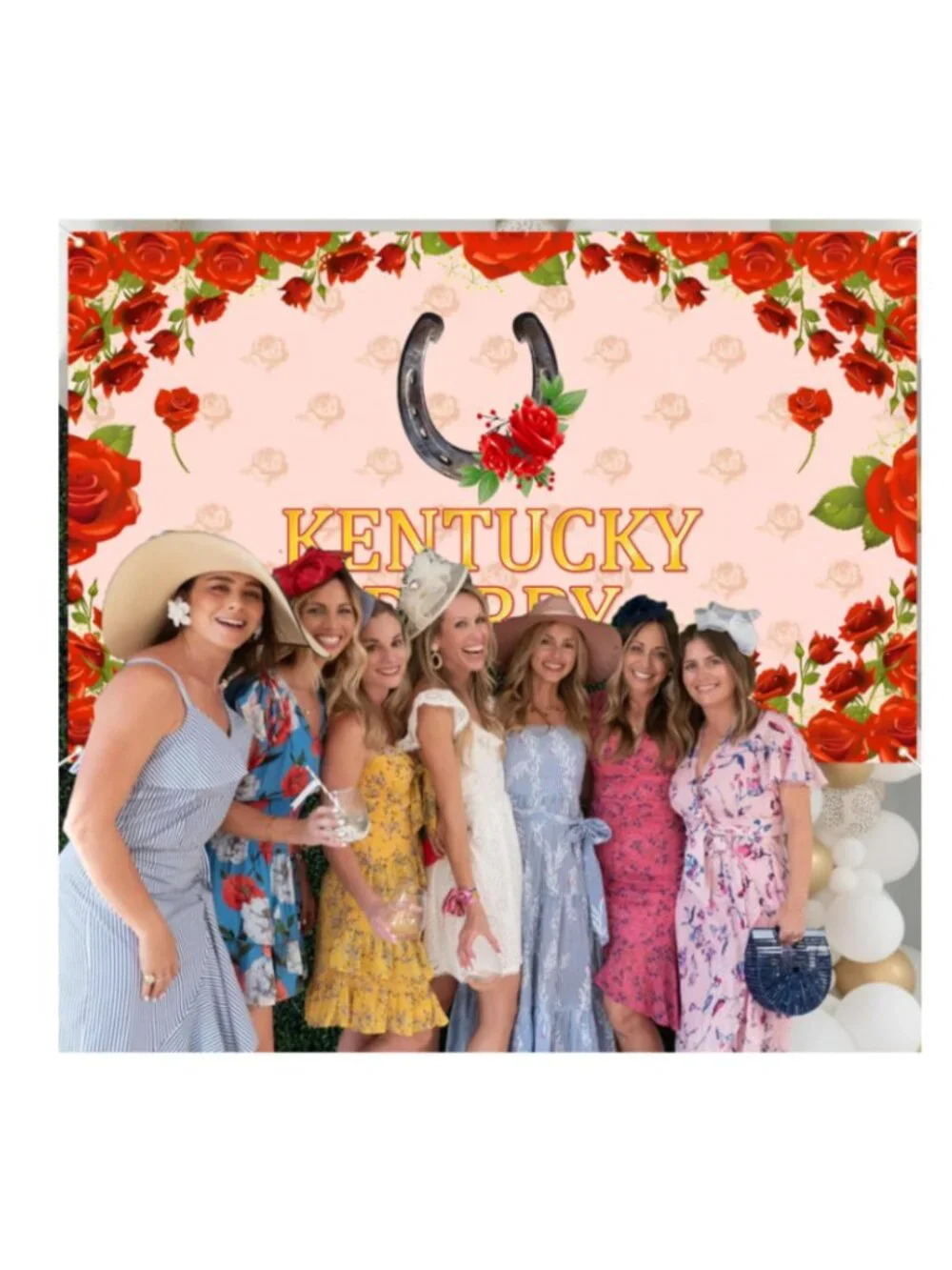 Kentucky Derby Photo Backdrop Large 71